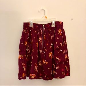 Floral Print Garage Skirt